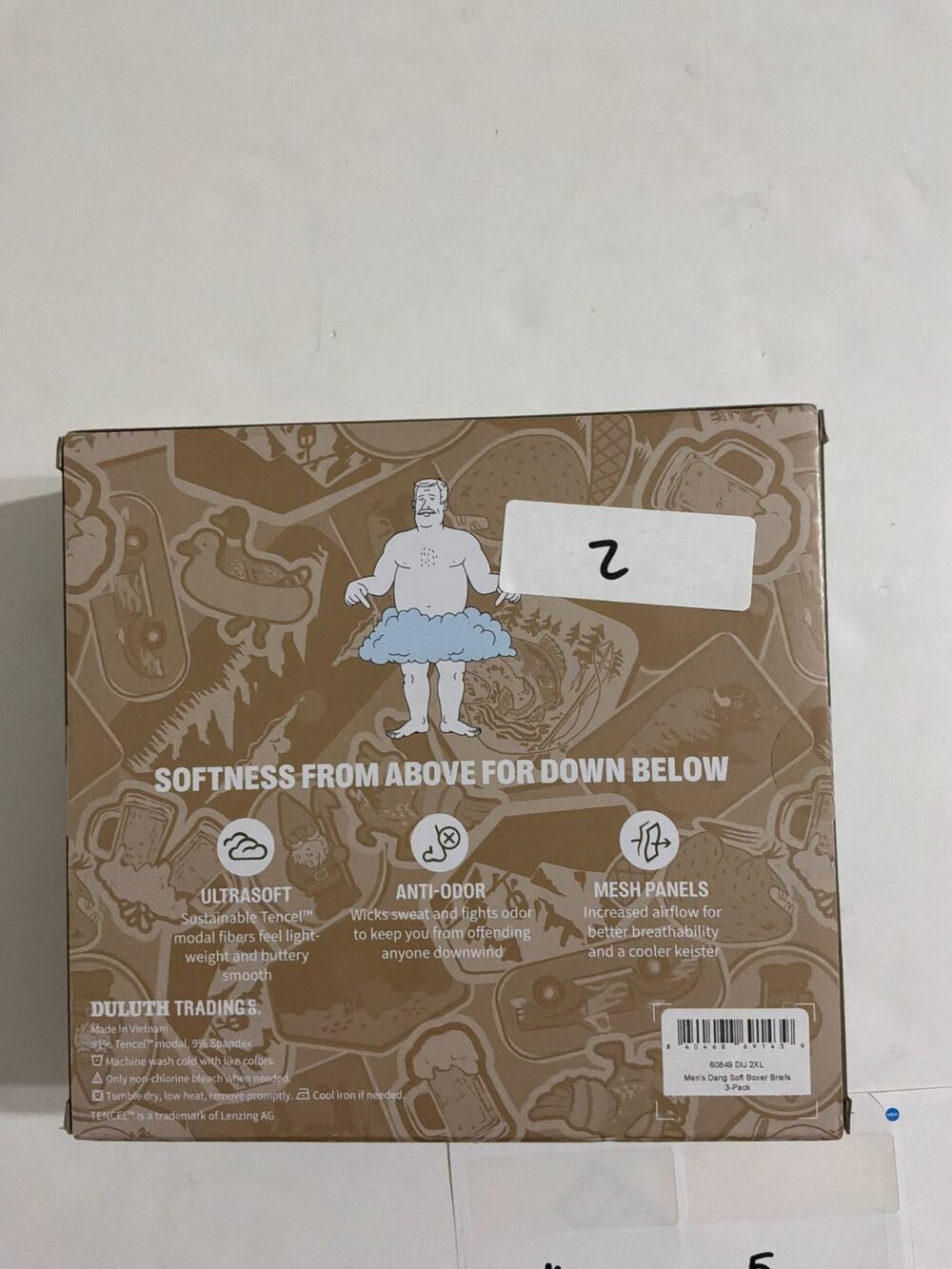 Duluth Trading Dang Soft Boxer Briefs 3-Pack Men's 2XL Limited Edition Modal New